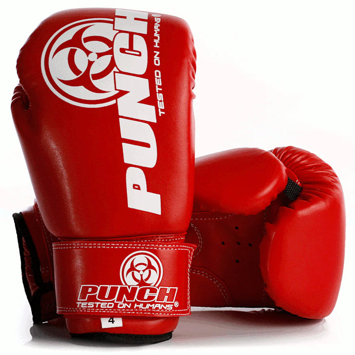 Punch Kids/Junior Urban Boxing Gloves Red 4oz